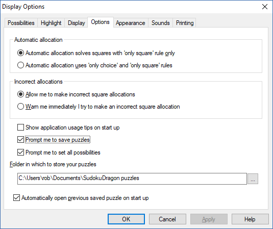 Application Settings