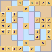 Jigsaw Sudoku Puzzle