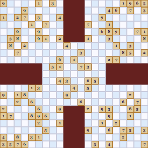 Samurai Sudoku Puzzle