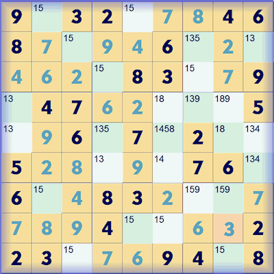 Samurai Sudoku Centre complete