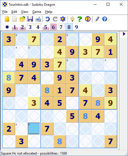 Sudoku Dragon in action